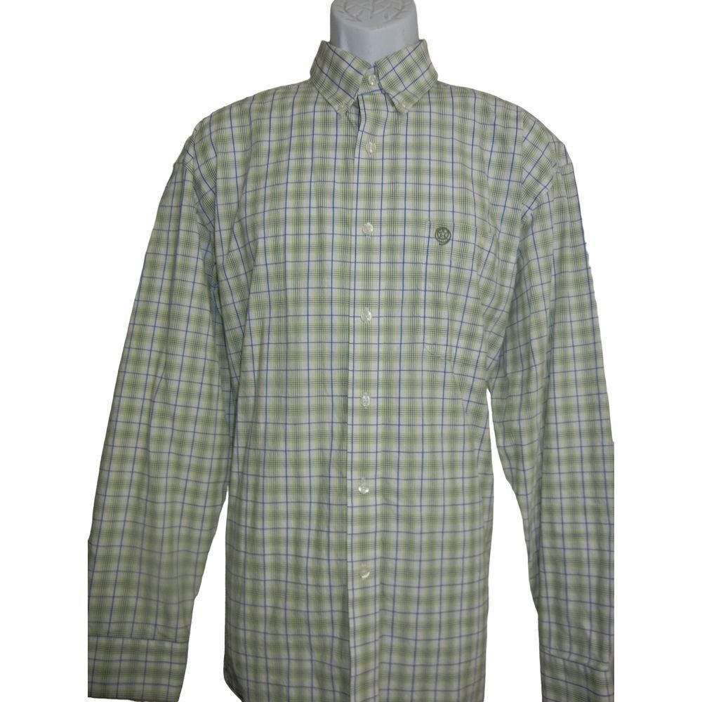 Wrangler George Strait Cowboy Cut Collection Long Sleeve Button Down Large Rodeo